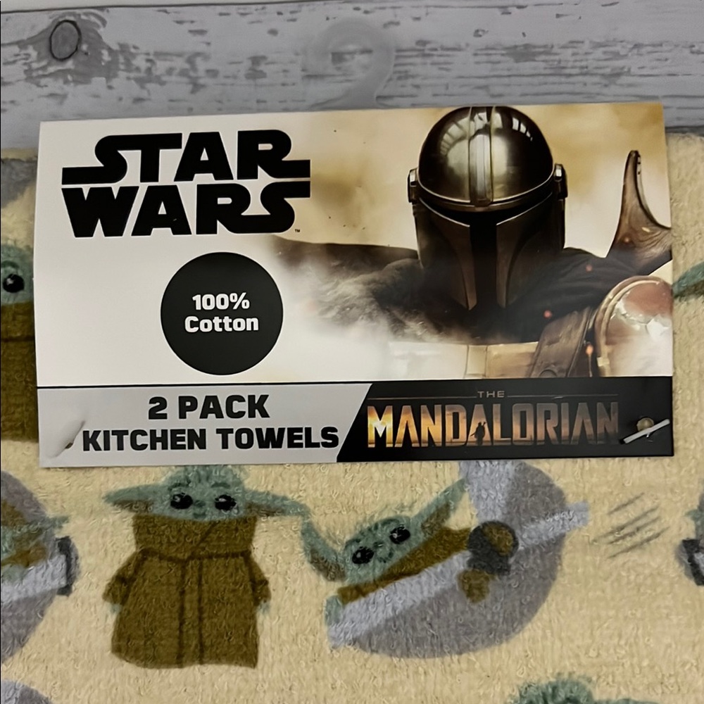 Star Wars Mandalorian Yellow Kitchen Towels - Picture 2 of 5